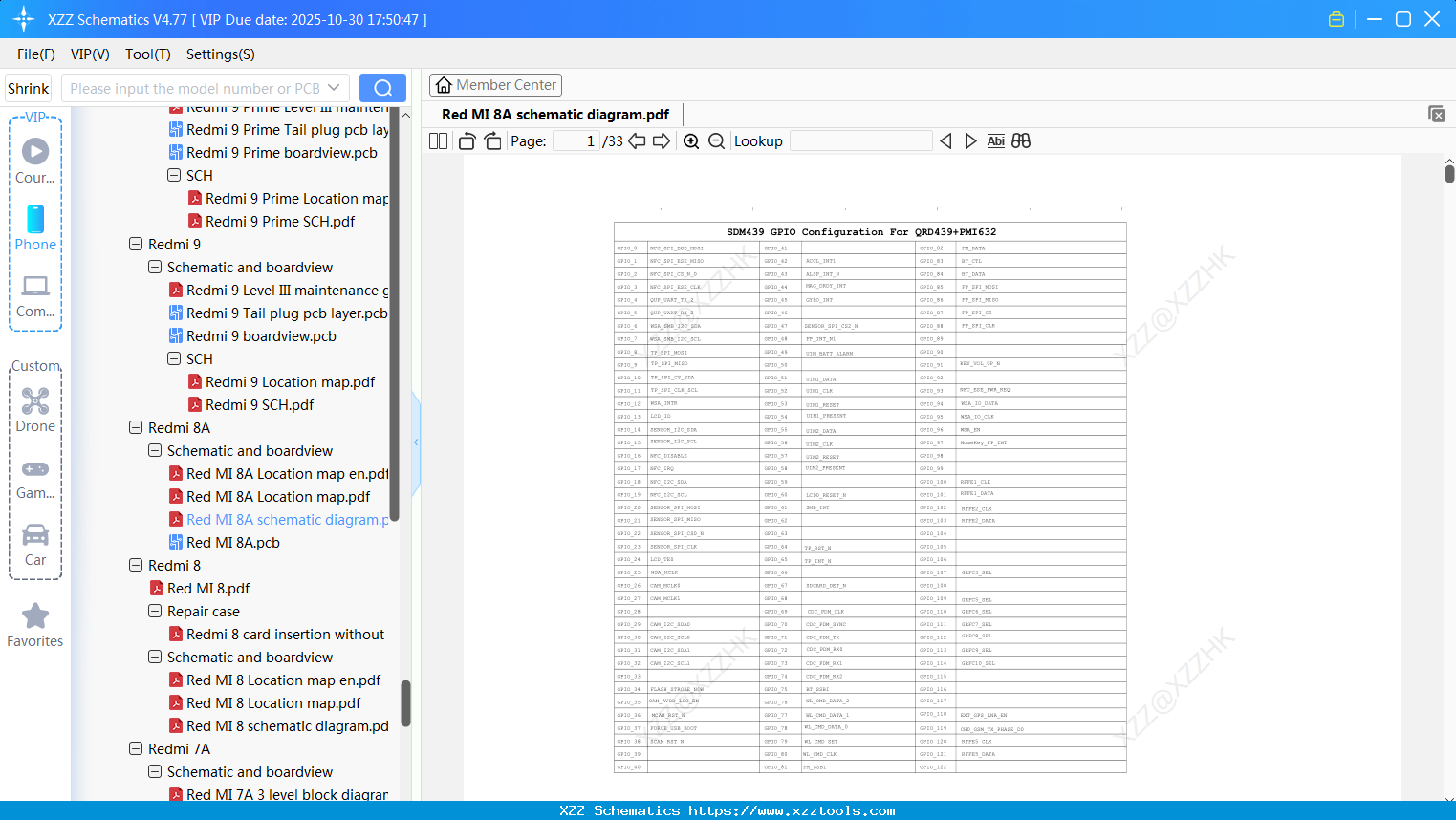 Xiaomi Redmi 8A Schematic Diagram